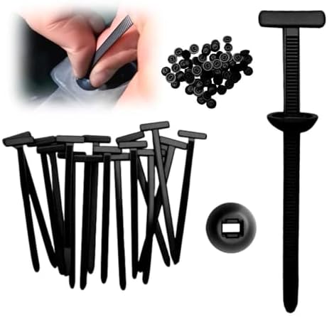 Nylon Universal Cable Tie Buckle, Heavy Duty Zip Ties (with Pin &...