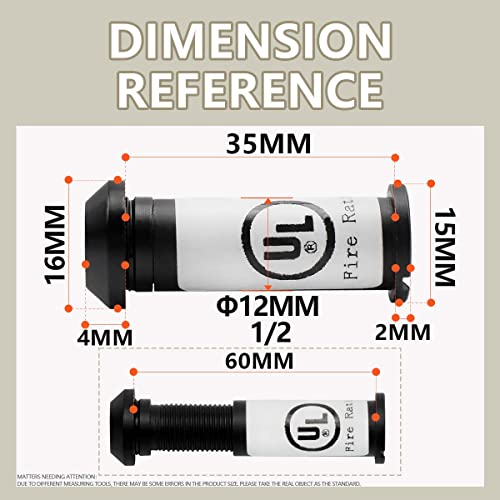Sanato Oil Rubber Bronzed Door Viewer Door Peephole Ul Listed Fire Proof 180 Degree, Diameter 1/2"(12Mm), Fits Door Thickness 1-3/8" To 2-6/25" (35-57Mm) Us10B, 2 Pack #TOP1
