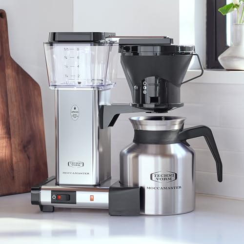 Image of Technivorm Moccamaster 79212 KBTS Coffee Brewer, 32 oz, Polished Silver