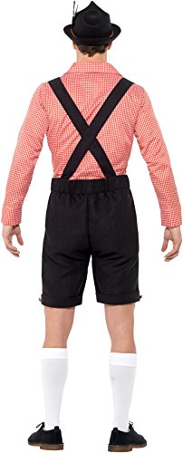 Smiffys Oktoberfest kostuum, rood, M - maat 38-40" - Afbeelding 4