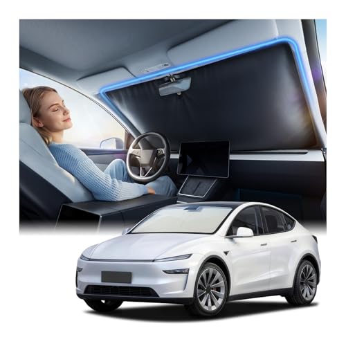 Nmoiss Ice Silk Air-Cooled Car Windshield Sun Shade [Enjoy Superior Coolness & Comfort] 84.2% Heat Insulation UPF>50 UV Block Interior Protection Universal Fit for Car SUV Truck Medium 64x32