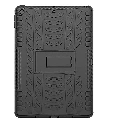 Image of MoreFit Hybrid Back Cover Case with Kickstand Wheel Pattern for iPad 10.2 2019 (7th Generation)