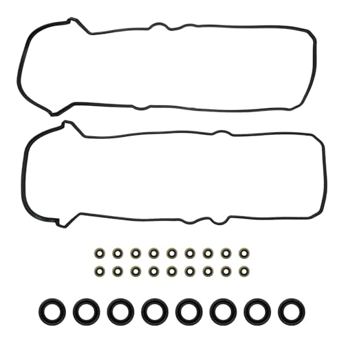 Image of Torchbeam VS50592R Valve Cover Gasket Set Compatible with Tundra 2000-2009, Sequoia 2001-2009, 4Runner /GX470 2003-2009, LS430, SC430, C-ruiser /LX470 1998-07, LS400 /GS400 /SC400 1998-2000, OE,VS25180