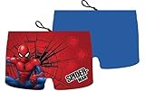 SPIDERMAN | Badeanzug für Kinder und Jugendliche, Boxershorts, Bein-Slip für Meer und Schwimmbad (7-8 Jahre, Spider-Man)