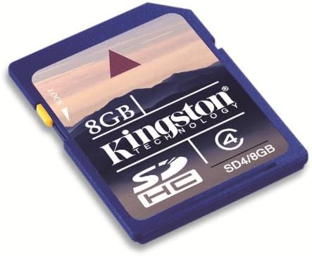 Kingston 8 GB Class 4 SDHC Flash Memory Card SD4/8GB