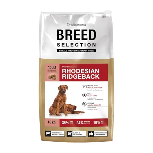 Wildsterne Breed Selection Rhodesian Ridgeback, 10 kg | Getreidefreies Trockenfutter | Monoprotein | von Tierärzten entwickelt