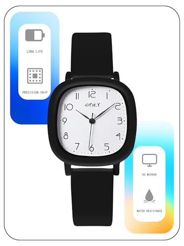 Image of SPIKY Analog Watch for Kids | Water Resistant & Lightweight | Durable & Soft Silicone Strap | Unisex Best Birthday Gift | Casual Analogue Wrist Watches for Boys & Girls | Age 2-14 yrs
