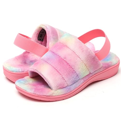 Vail Women's Comfy Slippers - Pink Tye Dye, 7 M2