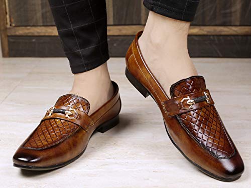 Image of YUVRATO BAXI Men's Synthetic Material Stylish Casual Loafer and Mocassin, Slip-On Shoes