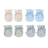 MMBABY 4 Paare Neugeborenen Handschuhe.Alter: 0-6 Monate (4 Paare(0-6 Monate)