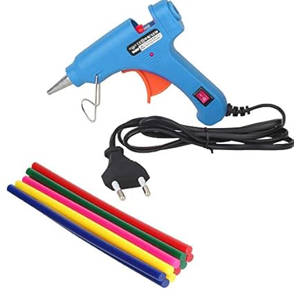 W WADRO Fiber SkyBlue 40 Watt with On Off Switch Indicator and 10 Colored Glue Sticks