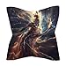 Zeus God Greek Mythology Silk Like Head Scarf for Women Bandana for Hair Wrapping Fashion Accessory Square Hair Scarves 25