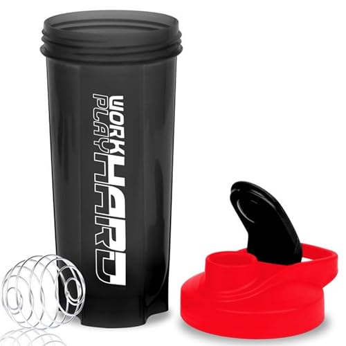Image of Zyro Gym Shaker for Protein Shake Leakproof Shaker Bottles for Protein, Preworkout and Bcaa Shake, Protein Shaker Bottle for Gym Bottle for Men and Women BPA-Free Material Plastic, Multicolor 700 Ml