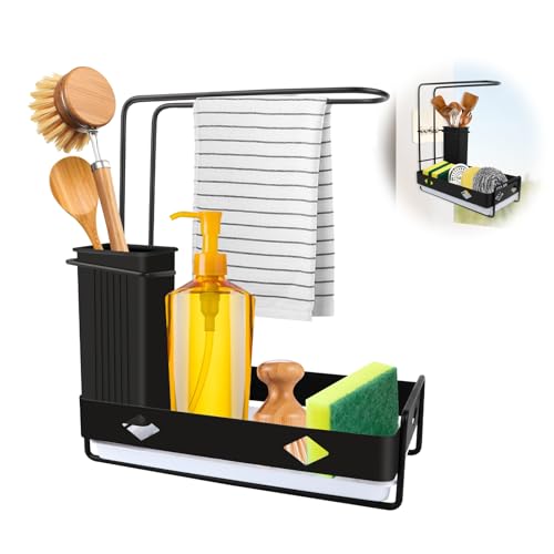 VFANDV Spülbecken Organizer, Küchen Spüle Sink Organizer aus Edelstahl, Selbstentleerende...