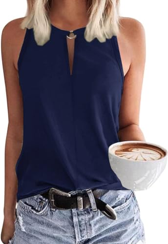 Tanmolo Damen Tank Top Ärmellos Oberteile Sommer Tanktops V-Ausschnitt...