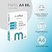 A4-Papier, 80 g, Packung mit 150 Blatt, Multifunktionspapier für Inkjet- und Laserdrucker, A4-Blätter, 210 x 297 mm, ideal für Büro und Zuhause · m-office (150 Blatt)