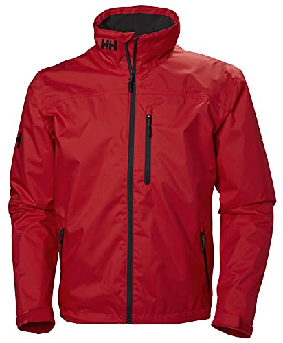 Image of Helly-Hansen mens Crew Midlayer Fleece Lined Waterproof Windproof Rain Jacket