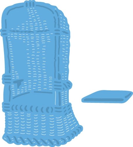 Marianne Design Creatables Troqueles con diseño Sillas de Playa, Metal, Azul, 4,6 x 8 x 0,4 cm