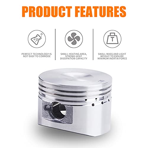 Image of Piston Rings Gasket Set 52.4mm Bore Replacement for 110cc 125cc Kazuma Taotao Sunl Coolster Roketa BMS SSR ATV Pit Bike