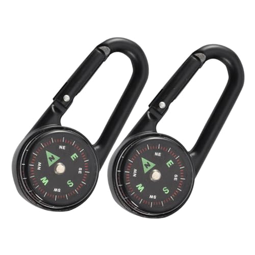 Brújulas para Camping VILLCASE 2 piezas con llavero
