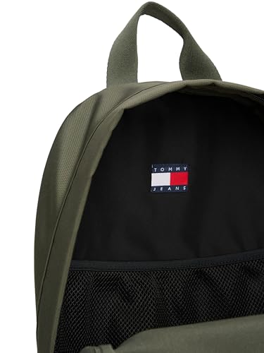 Image of Tommy Jeans Mens Essential Daily Dome Backpack, Pewter Green