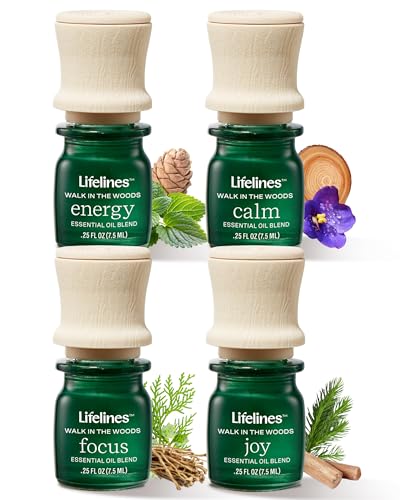 Lifelines Essential Oil Blends, 4-Pack - Blended Essential Oils with