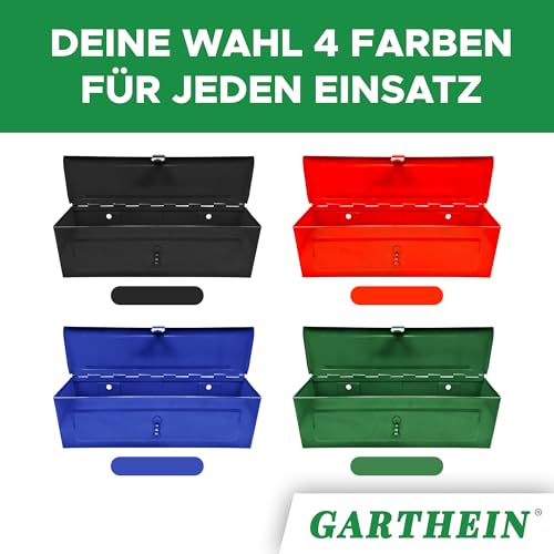 Werkzeugkiste Grün - Metall-Werkzeugkoffer für Auto, Werkstatt & Garage - Stabile Werkzeugaufbewahrung für Heimwerker & Profis - Werkzeugkiste Metallbox - Profi Heimwerker Werkzeugkoffer