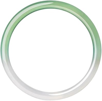 URED Womens Jade Bangle, Natural Jade Bracelet, Feng Shui Good Luck Bangle, Ice Jade Stone Narrow Bracelet
