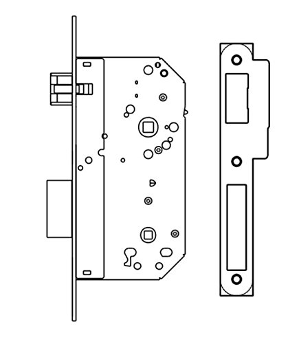 Tesa Assa Abloy 2UB4FA60AI TESA 2UB4F/60 AI DS, Stainless Steel - Image 2
