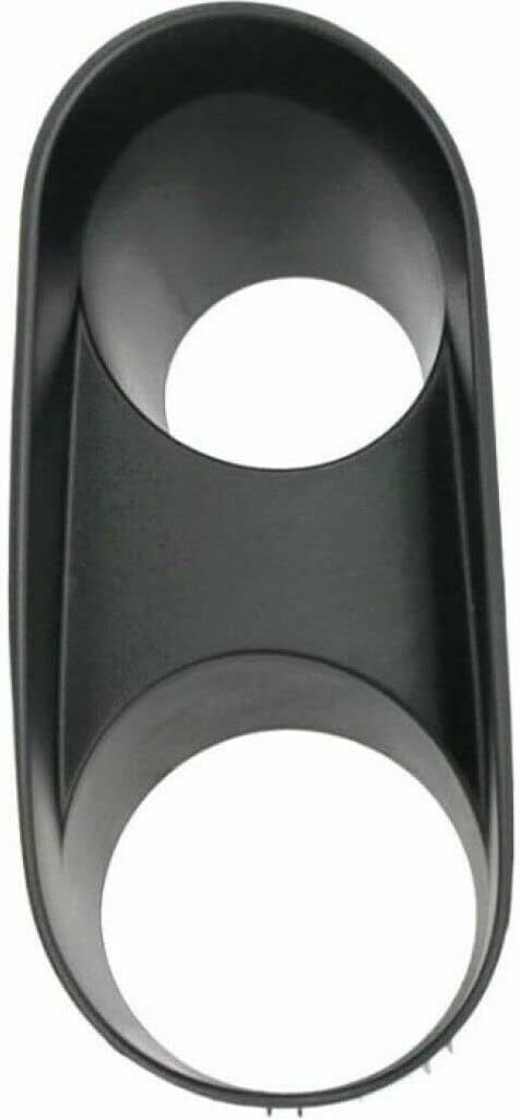 DAT AUTO PARTS Front Right Passenger Side Bumper Insert Fog Light Bezel Molding Cover Grille Trim Replacement for 2003-2004 Ford Mustang Cobra Model Black Textured Plastic FO2599107 2R3Z15B438AA