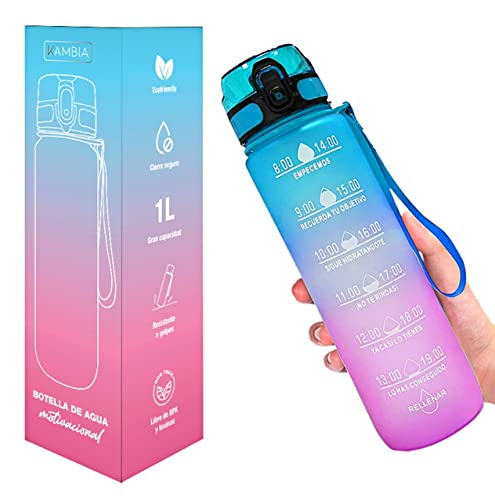 Cantimploras y Botellas de Agua 1L Marca KAMBIA