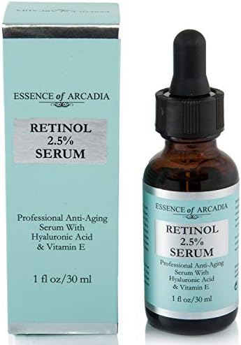 RETINOL Serum 2.5% Professional Anti- Aging Formula With hydrating Hyaluronic Acid and Vitamin E, Minimize Wrinkles