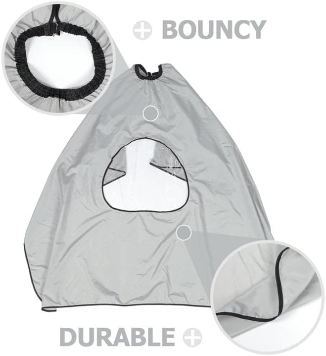 Barber Cape Viewing Window Hairdressing Clothing Protector Haircut Cloak Hair Cutting Waterproof