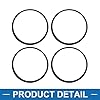 A ABSOPRO Anelli Centratori Mozzo Ruota Boccola Centrale 67.1 a 66.1mm in Plastica Nera (Set di 4) #3