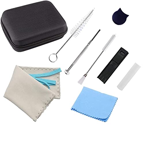 SKYNEO Clarinet Cleaning Kit, Saxophone Cleaning Kit, Clarinet & Saxophone Care Kit, Maintenance Kit with Case for Wind & Woodwind Instrument
