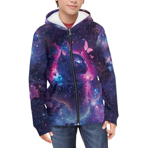 HUIACONG Kids Hoodie Boys Girls Long Sleeve Sweatshirts with Zipper for Children3