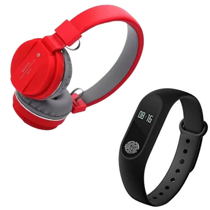 Elevea ( 12 Years Warranty - Comfortable On-Ear Bluetooth Wireless Headphone, Bluetooth Fitness Smart Band with Heart Rate Sensor Features and Many Other Impressive Features-image-34