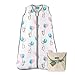 molis&co. Gigoteuse pour bébé. 0.5 TOG. Idéal pour l’été. 6 à 18 Mois (85 cm). Très Douce et légère. Imprimé Lapins et Ballons Unisexe dans des Tons Bleu et Rose. Mousseline Premium.