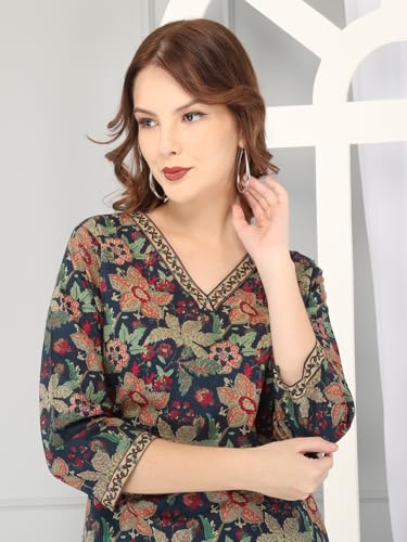 AnjuShree Choice Women Indian Cotton Short Kurti Tunic | ORDER 1 SIZE BIGGER2