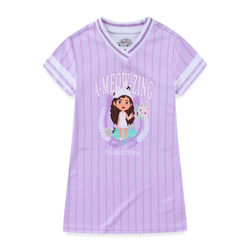 DREAMWORKS GABBYS DOLLHOUSE Girls Jersey Dress for Toddler and Big Kids Purple