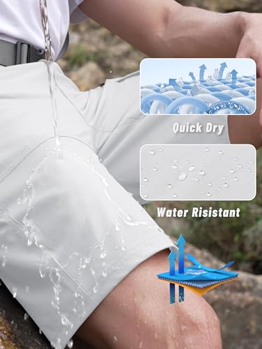 Short de randonnée léger d'été pour hommes, confort anti-friction - 3