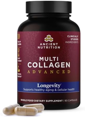 Ancient Nutrition Multi Collagen Advanced Longevity with Probioti...