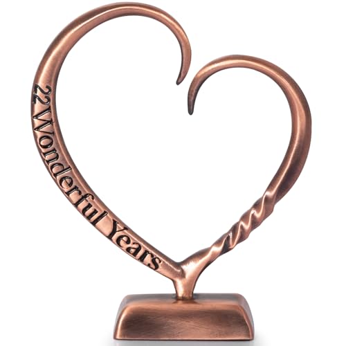 22nd Anniversary Copper Gifts for Him Her 22 Year Wedding Anniversary