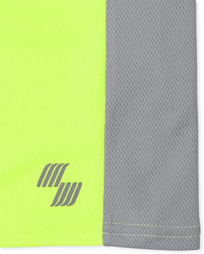 The Children's Place 2 Pack Boys Short Sleeve Moisture Wicking and Quick Drying Mesh Performance Top 2-Pack2