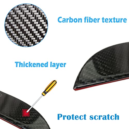 Sunjika Compatible With Carbon Fiber Car Trunk Rear Tailgate Emblem Logo Trim Sticker Car Back Badge Decal Accessory For Honda Civic Accord 2016 2017 2018 2019 2020 2021 4Pcs Black #TOP3