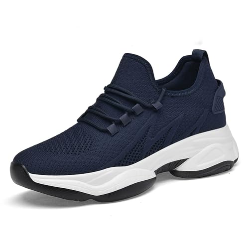 Image of Height Increasing Sneakers for Men and Women, Adjustable 2.4-4.0 in Hidden Lift Walking Shoes, Lightweight Breathable Mesh Elevator Sneakers