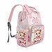 VIPOPSA Customized Diaper Bags For Baby Shoulders Bag Shoulders Bag All-In-One Bags Colorful Birthday Gift Cute For Mom Baby Diaper Bag Customized With Name