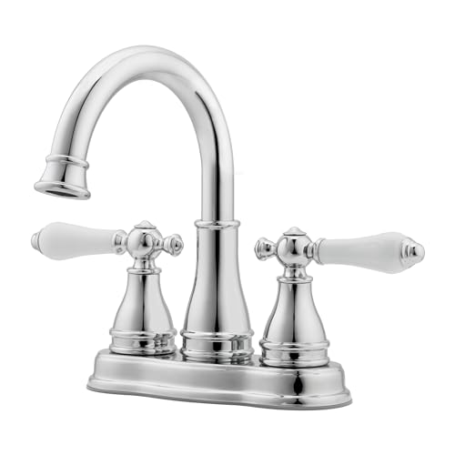 Pfister Sonterra Bathroom Sink Faucet, 4-Inch Centerset, 2-Handle, 3-Hole, Polished Chrome...