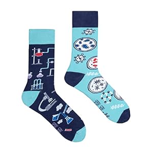 Spox Sox Casual Unisex - lustige, verrückte, bunte Socken für Damen und Herren, Gr. 44-46, Labor