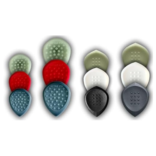 AttakPik The Stealths Pack – 12 Premium Beveled-Tip Guitar Picks (4 Models × 3 Colors) | Stealth, Stealth XL, Stealth III, Stealth III XL | Patented No-Slip Grip, Carbon Fiber Nylon